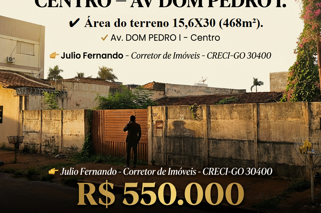 terreno - dom pedro i (CAPA)